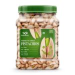 GreenFinity Fresh Whole Roasted Salted Pistachios | Salted Pista With Shell – Jar Pack – 500 Gram