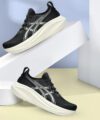 Asics GEL-NIMBUS 27 Running Shoes For Men(Black , 10)