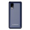 Ambrane 20000mAh Power Bank with 10.5W Fast Charging, Dual USB Output, Made in India, Multi-Layer Protection, Wide Compatibility, Stylish & Compact Design + Free Type-C Cable (Capsule 20, Blue)