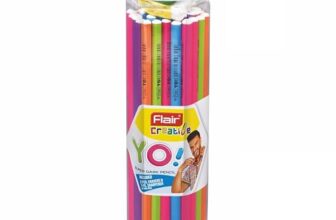 Flair Creative YO Wooden Pencil Pack of 50 – Premium HB Graphite Pencils for Smooth Writing, Drawing & Sketching | Durable & Eco-Friendly Wooden Body | Perfect for School, Office & Home Use