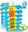 GLIDER Soft Baby Wipes with Fliptop | Aloe Vera & Vitamin E | Paraben Free | Pack of 12(864 Wipes)