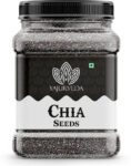 Yajurveda Raw Chia Seeds For Eating Unroasted chia Seeds Immunity Booster, Weight loss Chia Seeds(1 kg)