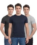 Scott International Men’s Regular Fit T-Shirt | Men’s T-Shirt | Tees for Man | Pack of 3 Tshirts | Tshirt for Men Stylish | Round Neck Tshirt for Man Multicolour
