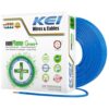 KEI CONFLAME GREEN PLUS 2.5 sqmm 1 Core Copper Heat Resistant Flame Retardant Low Smoke & Halogen – Lead Free House Wire for Domestic & Industrial Electrical Wiring (Blue, 90 Meters)