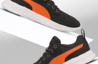 PUMA Puma Dryflex IDP Running Shoes For Men(Black, Orange , 6)