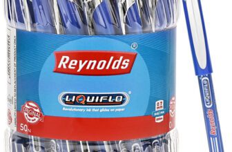 Reynolds Liquiflo Ball Pen(Pack of 50, Ink Color – Blue)