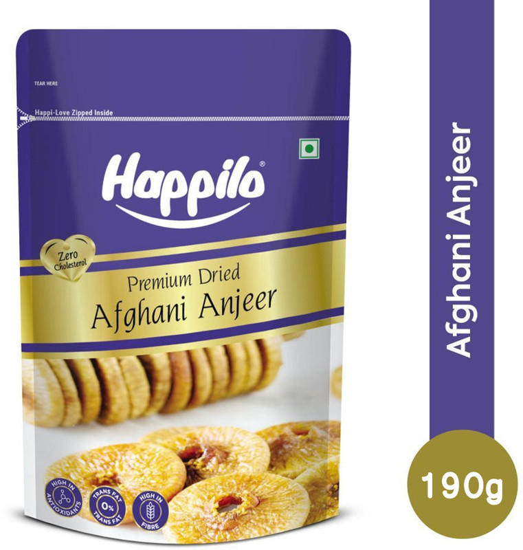 Happilo Premium Dried Afghani Anjeer/ Figs(1 x 190 g)