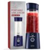 Goodscity Blender For Smoothie And Juices | Portable Hand Blender For Kitchen &Gym | Usb Rechargeable Fruit Juicer | 6 Sharp SS Blade | 400 Ml Food Grade Jar | Long Battery |1 Yr Warranty| GC141