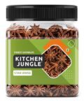 Kitchen Jungle Premium Star Anise 100g Pack of 1 (Chakri Phool) Whole Spice | Strong Aromatic Biryani Masala Ingredient | Fresh, Handpicked Illicium Verum for Garam Masala, Tea, & Cooking