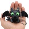 JB’S LAND 3D Dragon Keychain Toy with Moving Wings & LED Light | Toothless Night Fury Dragon Keychain | Mini Fantasy Creature Keyring for Car Dashboard, Bike Keys, Backpack, Kids Gift