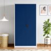 Interio by Godrej Vurv 2-Door Metal Almirah(Finish Color – Sapphire Blue, Knock Down)