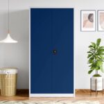 Interio by Godrej Vurv 2-Door Metal Almirah(Finish Color – Sapphire Blue, Knock Down)