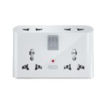 GM 3019 3 Pin Universal Multi Plug Travel Adaptor with 6 AMP for Home Applications, Computers, Laptops