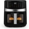Tower Vortx Digital Vision 6.3L | 1600W | 9 Preset Menus | Bake, Grill & Roast | Digital Touch Display | Rapid Air Circulation Technology | Glass Window with built-in Light | Adjustable Temperature & Timer | Up to 80% Less Oil Usage | Air Fryer(6.3 L)