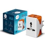 Wipro 3 Way Multiplug Adaptor with 3 Universal Sockets |Inbuilt Surge Protection & Power Supply Indicator | Compact & Light Weight | 6Amp Multiplug Socket for Home, Office | Pack of 1 (White)
