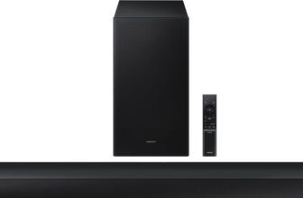 Samsung HW-B650F/XL,3.1 Ch with Dolby Audio / DTS Virtual:X, Center Speaker, Subwoofer 370 W Bluetooth Soundbar(Black, 3.1.2 Channel)