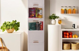 J K INTERNATIONAL 5 Compartments Plastic Versatile Drawer Storage Organizer(White)