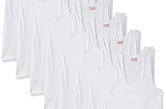 Rupa Jon Men 100% Cotton Regular Fit Sleeveless Vest | Fabric | Round Neck | Pack of 9 White, Small