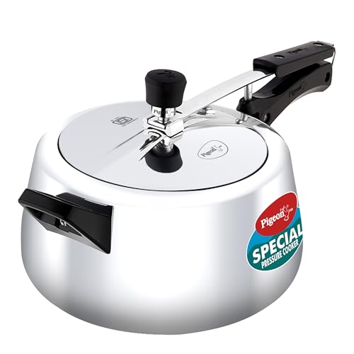 Pigeon Special Pressure Cooker Aluminium Inner Lid Induction Base 5 Litre Capacity – Silver