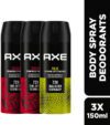 AXE Intense & Pulse Body Spray  –  For Men(150 ml, Pack of 3)
