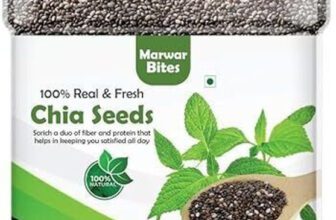 Marwar Bites Chia Seeds – Seeds for Weight Management | Rich in Calcium, Protein & Fibre Chia Seeds(1 kg)