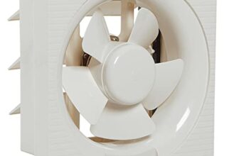 Havells Ventil Air DX 200mm Exhaust Fan | Strong Air Suction, Rust Proof Body and Dust Protection Shutters |Suitable for Bathroom, Kitchen, and Office| Warranty: 2 Years | (Pack of 1, Off White)