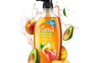 Fiama Body Wash Shower Gel Peach & Avocado, 750ml Family Pack, Body Wash for Women and Men with Skin Conditioners for Soft & Moisturised Skin, Suitable for All Skin Types