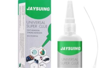Axciantyy Jaysuing Universal Super Glue 30g – Instant Strong Bond Multi-Surface Adhesive with Precision Applicator for Fast Repair on Wood, Metal, Plastic