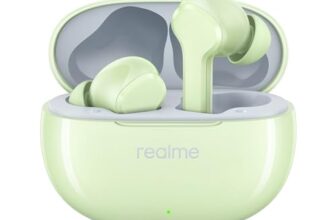 realme Buds T110 True Wireless in Ear Earbuds with 10mm Dynamic Bass Boost Driver, 38 Hours Playback, AI ENC, 88ms Low Latency & IPX5 Water Resistant (Country Green)