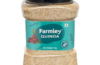 Farmley Natural Quinoa | Gluten Free | Ready To Cook | High Fibre & Protein Content Quinoa Seeds (Pack of 1) (Quinoa Seeds 1kg (Pack of 1))