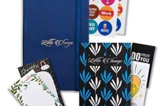 Amazon Basics Undated 2026 Planner with Daily, Weekly and Monthly Sections, To-Do Lists, Bookmarks and Stickers (A5, Blue)