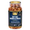 OgoNuts Herbs & Spices Nut Mix, 200g | Hot Air Roasted Almonds and Cashews | Aromatic Herb & Spice Seasoning | No Onion No Garlic | Oil-Free Roasted Gourmet Nut Snack for Tea Time, Travel & Office