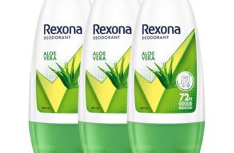 Rexona Aloe Vera Underarm Roll-On Deodorant for Women | 72 Hours Long-Lasting Odour Protection | 50ML (Pack of 3) | 0% Alcohol, Safe on Skin