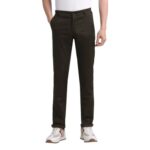 Arrow Men’s Printed Slim Fit Acrylic Casual Trouser