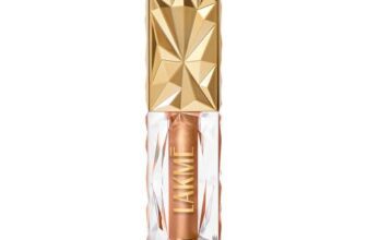 Lakme Be-jewel Satin Eye Tint |One-Step Liquid Eyeshadow | Air light Mousse Texture Waterproof – 08 Goddess 4.5ml