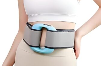 Belly Massager Belt Electric Fascia Massager for Abdomen Waist Slimming Body Shaping Vibration Heat Therapy Portable Abdominal Toning Device (MULTICOLOR)