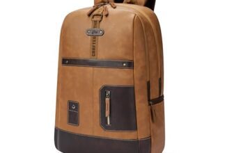 Gear Antitheft Large Faux Leather Water Resistant Laptop backpack Men/Women