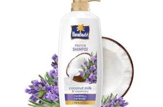 Parachute Advansed Protein Shampoo with Coconut Milk & Rosemary | Up to 96% Hair Fall Reduction & up to 23X Hair Fall Control | Protein Lock Technology | Paraben free | For Men & Women | 1.2L