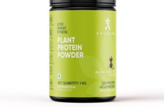 Ayuvana Plant Protein Powder Plant-Based Protein(1 kg, Belgian Chocolate)