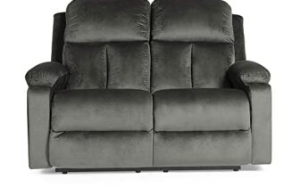 Wakefit Recliner | 3 Years Warranty | Velvet Fabric Manual Recliner Sofa 2 Seater | Recliner Chair | Stargazer – Tuscan Tan