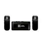 Xtreme Acoustics XAWL603 Wireless UHF Dual Channel Lavalier Microphone with 3.5mm Camera and Mobile Cable for Singing, Audio Video Recording, YouTube