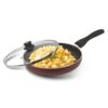 Signoraware Perfecto 4 Layer Coating Non Stick FryPan 26cm | Prevent Sticking | Gas & Induction Compatible | Ideal for Sauteing Veggies, Frying Snacks or Making Gravy & Stir-Fries (2.25 LTR | Steel)