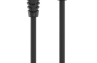 Portronics Lightning Cable 3 A 1 m POR-655 Konnect Core(Compatible with Mobile, Black, One Cable, USB Type A To Lightning, 18 W)