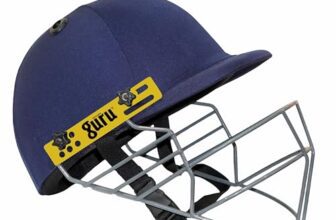 GURU Pro Cricket Helmet with Adjustable Strap, Comfortable Fit & Lightweight (Size: Small)