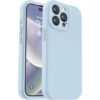 Inktree iPhone 15 Pro Max Back Cover,Upgrade Defender Liquid Silicone, [Full Covered Camera], Shockproof Phone Cover for iPhone 15 Pro Max 6.7 inch – Light Blue