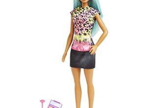 Barbie Makeup Artist Doll with Teal Hair and Career-Themed Accessories Like Palette and Brush