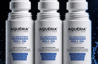 Aqueria 5.5% AHA BHA Brightening Underarm Roll On | Fresh Fragrance Deodorant Roll-on  –  For Men & Women(150 ml, Pack of 3)