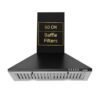 V-Guard M10 Pro 60 cm Chimney for Kitchen | 900 m³/h High Suction Capacity | Push-Button Controls | Baffle Filter | Free Cleaning Contract
