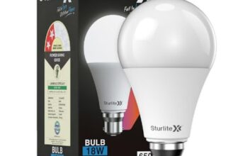 Sturlite LIV 18 Watt LED Bulb| 6500K Cool White Color Temperature| CRI Technology| BIS & BEE Approved Light| 1890 Lumens, 440V High Voltage Protection & Energy Efficicent Lighting for Home – Pack of 1