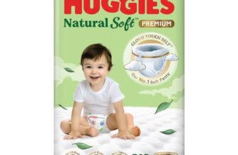 Huggies Natural Soft Premium Baby Diaper Pants, Our No.1 Soft Pants, Extra Large (XL) Size (12-17 Kgs), Pack of 42 diapers | Cloud Softness All over with India’s 1st Cloud Touch BeltTM